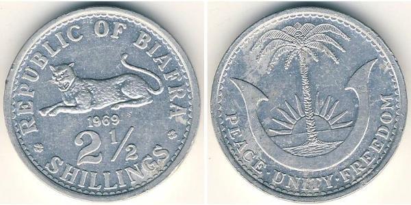 2.5 Shilling 比亚法拉共和国 (1967 - 1970[1]) 铝 